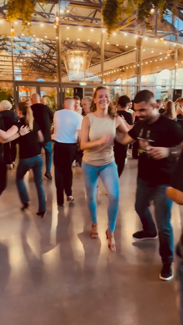 Salsa dancers enjoying Salsa On Sunday event in Utrecht