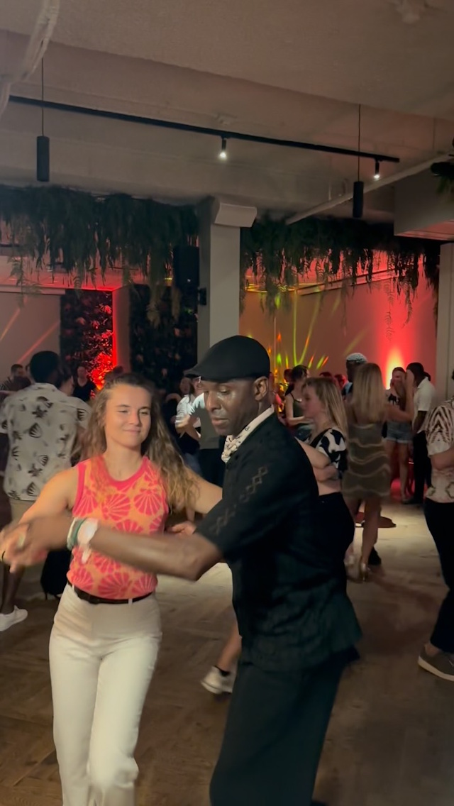 Salsa dancers enjoying Salsa On Sunday event in De Utrechter XXL